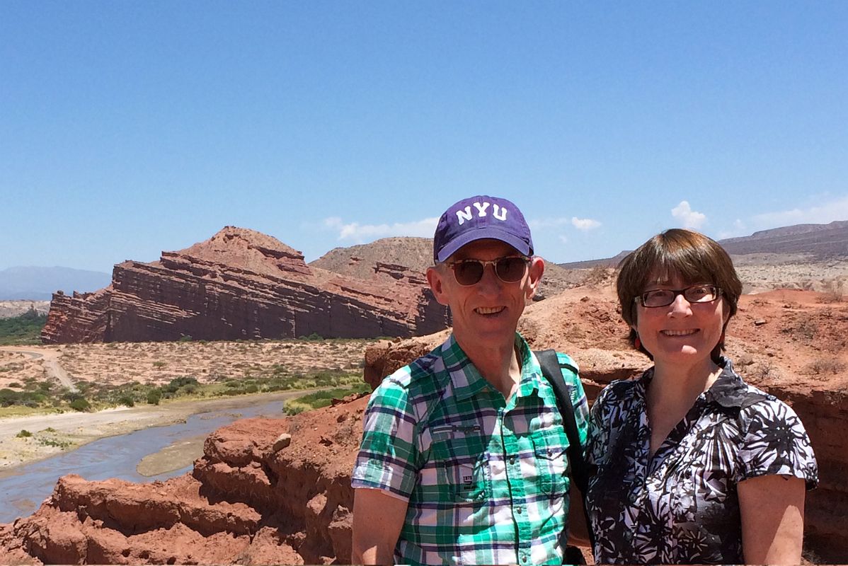 38 Jerome And Charlotte Ryan With Los Castillos The Castles Beyond In Quebrada de Cafayate South Of Salta